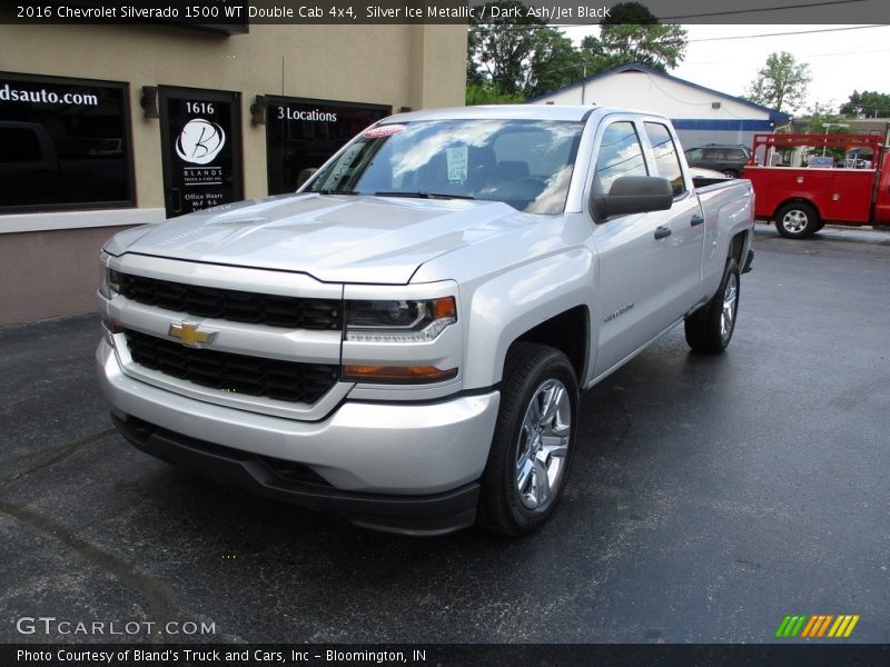 Silver Ice Metallic / Dark Ash/Jet Black 2016 Chevrolet Silverado 1500 WT Double Cab 4x4