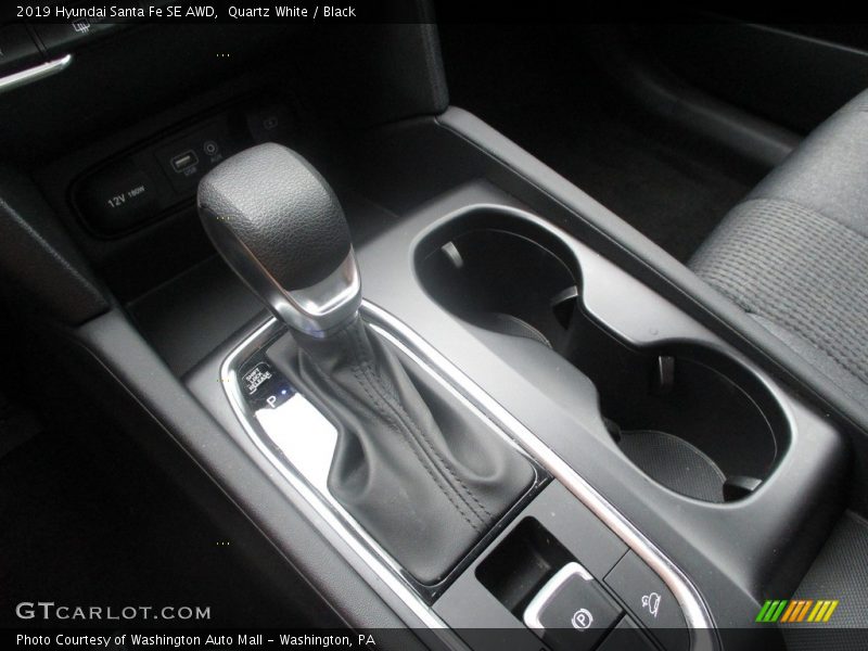 Quartz White / Black 2019 Hyundai Santa Fe SE AWD