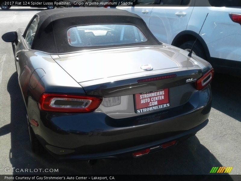 Grigio Argento Aluminum / Saddle 2017 Fiat 124 Spider Lusso Roadster