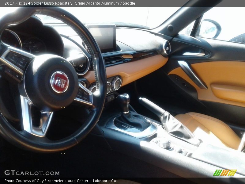 Grigio Argento Aluminum / Saddle 2017 Fiat 124 Spider Lusso Roadster