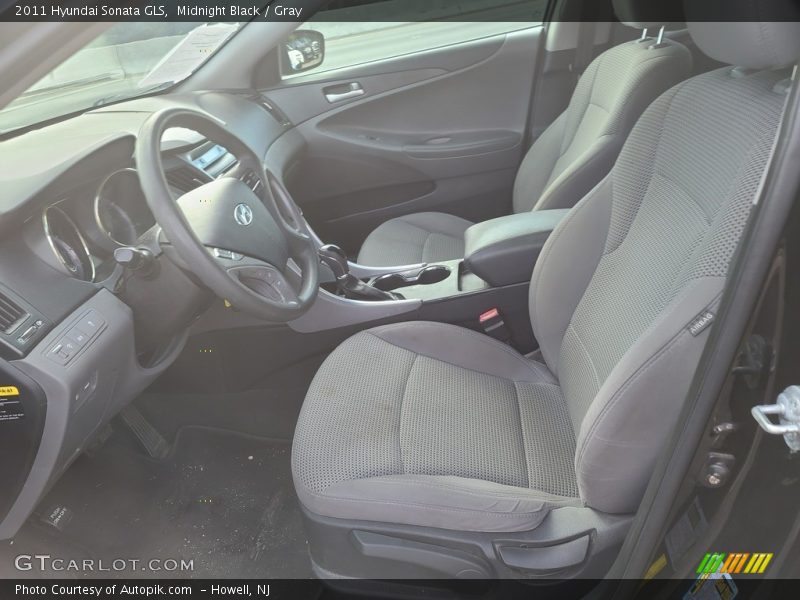 Midnight Black / Gray 2011 Hyundai Sonata GLS