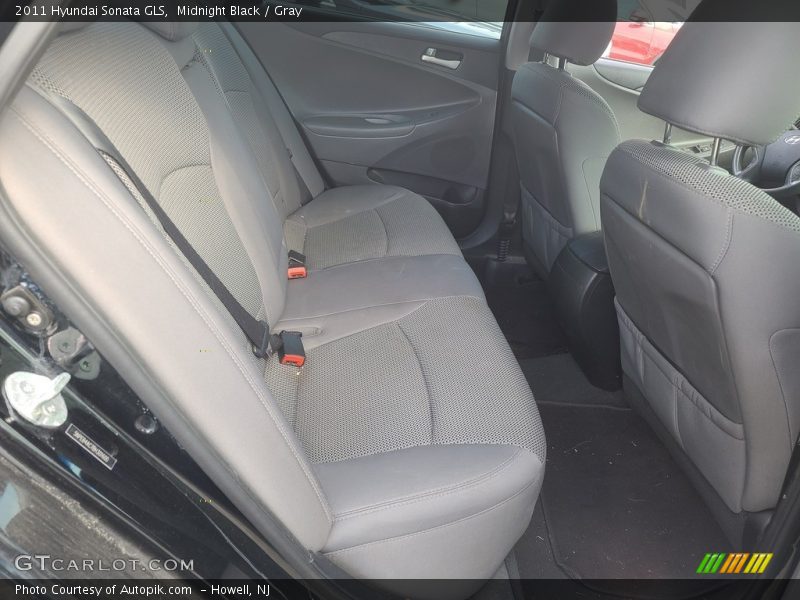 Midnight Black / Gray 2011 Hyundai Sonata GLS