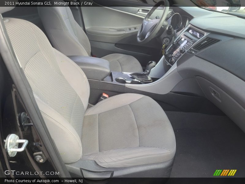 Midnight Black / Gray 2011 Hyundai Sonata GLS