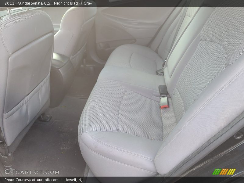 Midnight Black / Gray 2011 Hyundai Sonata GLS