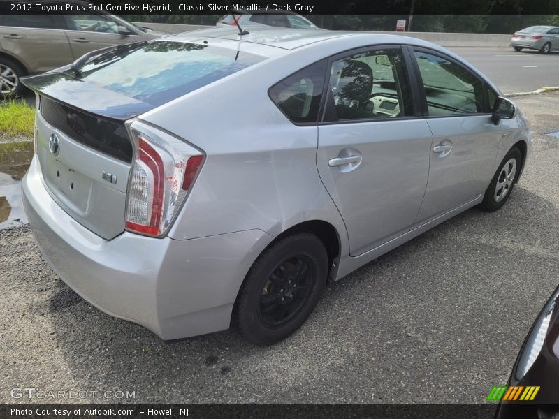Classic Silver Metallic / Dark Gray 2012 Toyota Prius 3rd Gen Five Hybrid