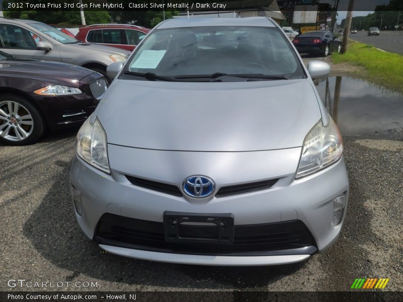 Classic Silver Metallic / Dark Gray 2012 Toyota Prius 3rd Gen Five Hybrid