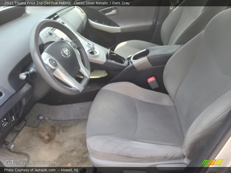 Classic Silver Metallic / Dark Gray 2012 Toyota Prius 3rd Gen Five Hybrid