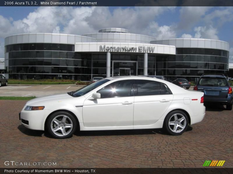 White Diamond Pearl / Parchment 2006 Acura TL 3.2
