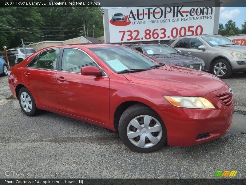 Barcelona Red Metallic / Ash 2007 Toyota Camry LE