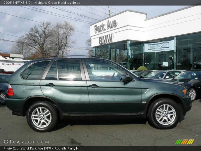 Highland Green Metallic / Beige 2006 BMW X5 3.0i