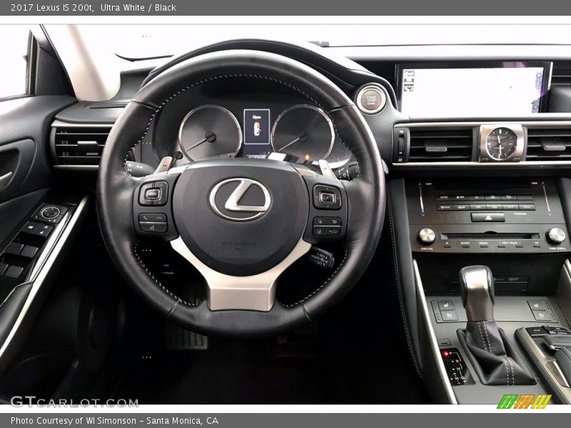 Ultra White / Black 2017 Lexus IS 200t