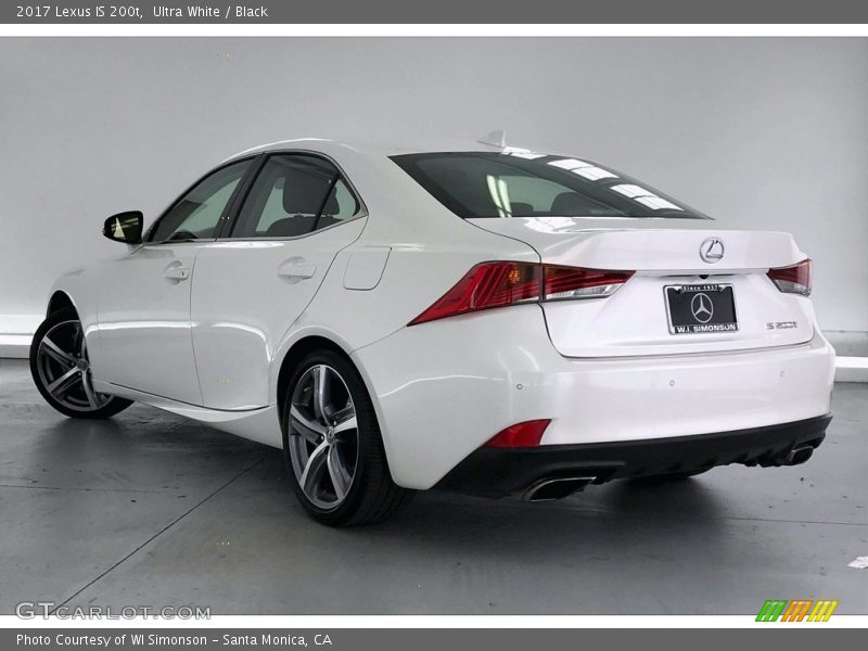 Ultra White / Black 2017 Lexus IS 200t