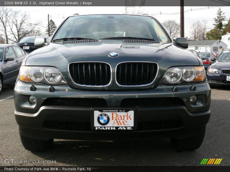 Highland Green Metallic / Beige 2006 BMW X5 3.0i