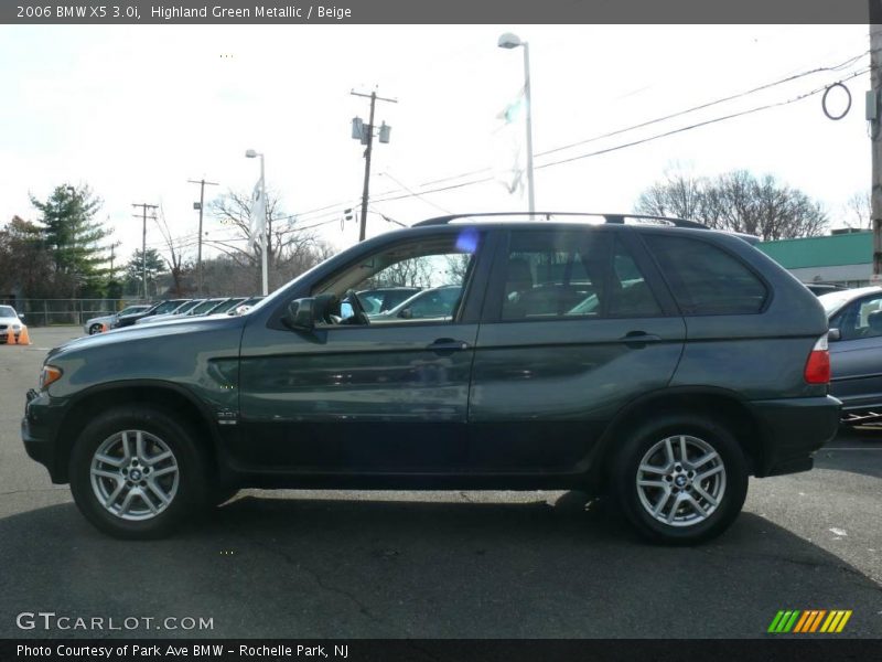 Highland Green Metallic / Beige 2006 BMW X5 3.0i