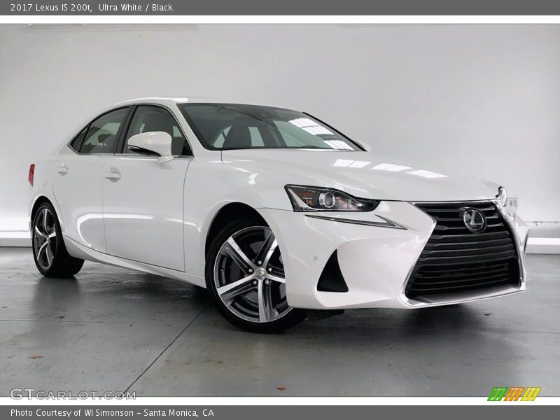 Ultra White / Black 2017 Lexus IS 200t