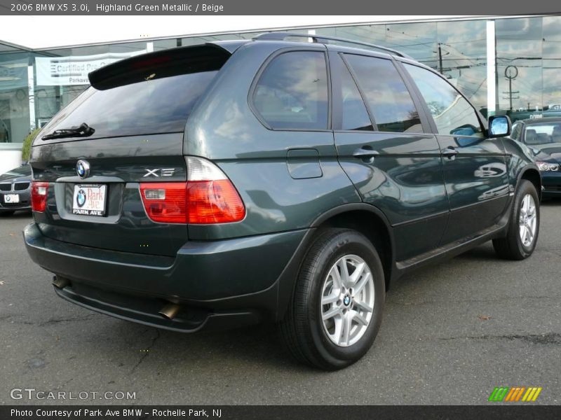Highland Green Metallic / Beige 2006 BMW X5 3.0i