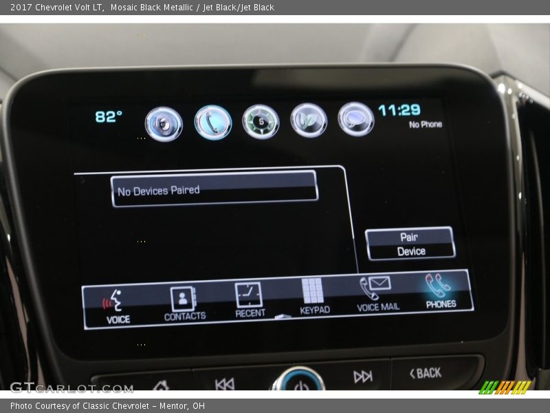 Mosaic Black Metallic / Jet Black/Jet Black 2017 Chevrolet Volt LT