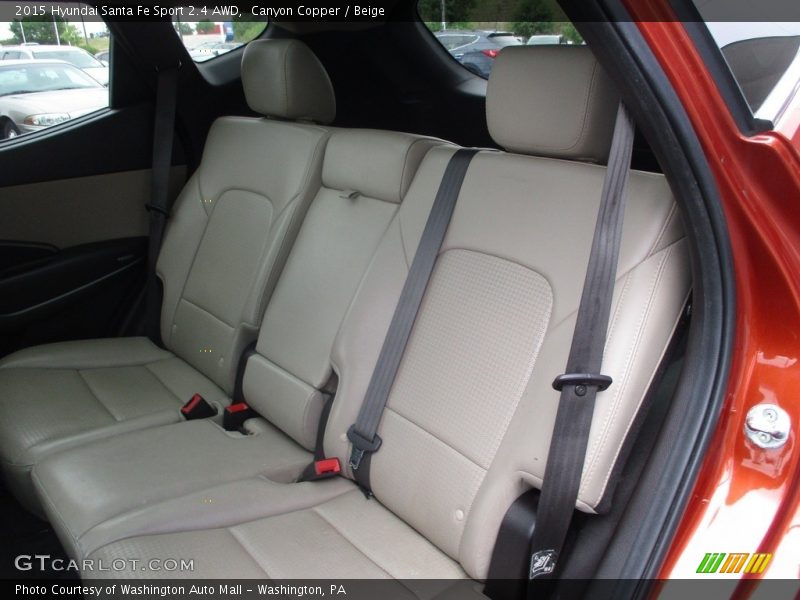 Rear Seat of 2015 Santa Fe Sport 2.4 AWD