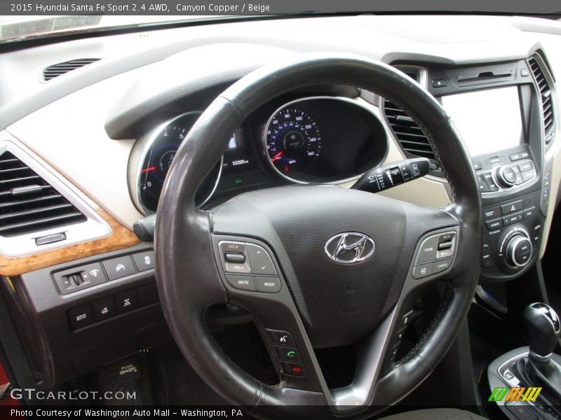 Canyon Copper / Beige 2015 Hyundai Santa Fe Sport 2.4 AWD