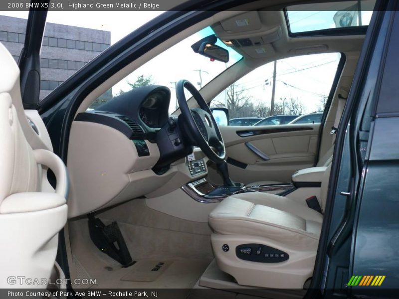 Highland Green Metallic / Beige 2006 BMW X5 3.0i