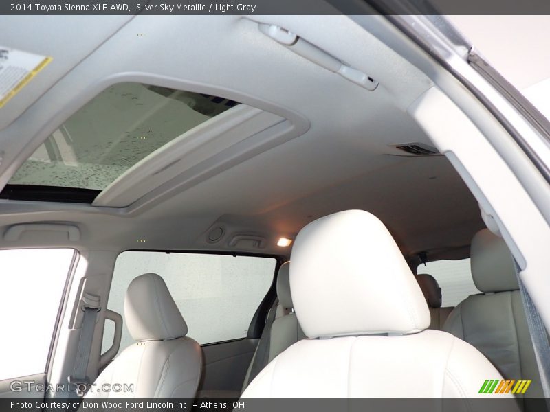 Silver Sky Metallic / Light Gray 2014 Toyota Sienna XLE AWD