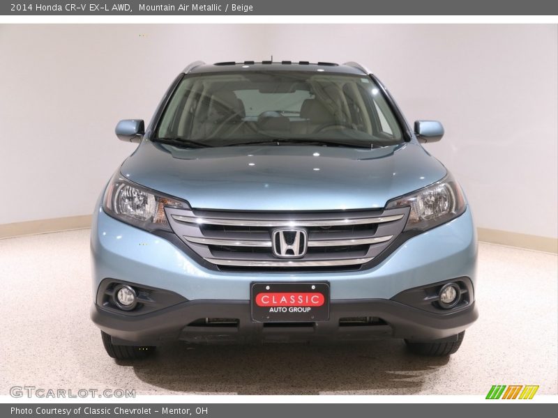 Mountain Air Metallic / Beige 2014 Honda CR-V EX-L AWD