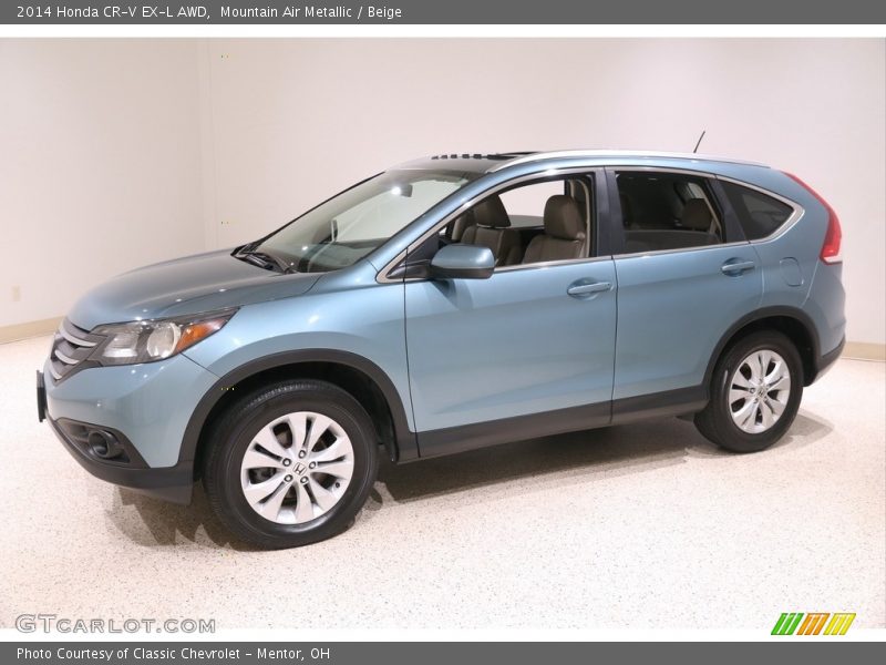 Mountain Air Metallic / Beige 2014 Honda CR-V EX-L AWD