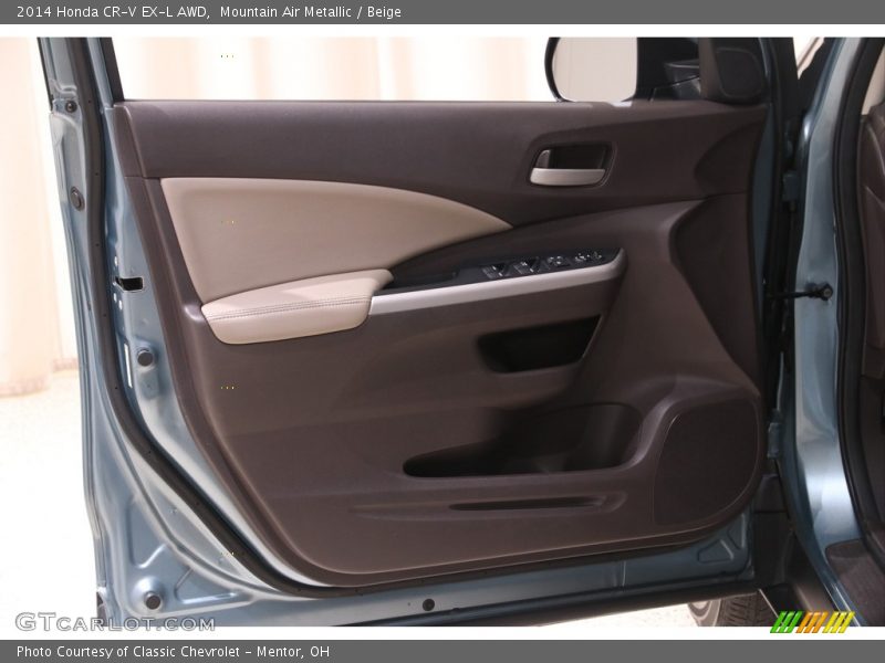 Mountain Air Metallic / Beige 2014 Honda CR-V EX-L AWD