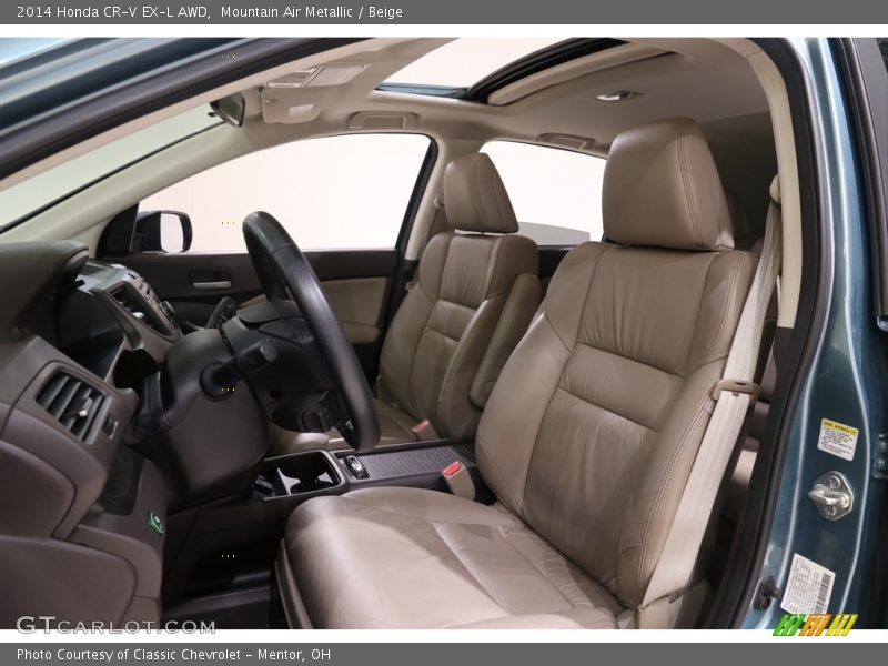 Mountain Air Metallic / Beige 2014 Honda CR-V EX-L AWD