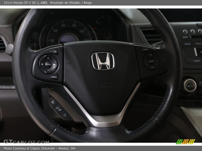Mountain Air Metallic / Beige 2014 Honda CR-V EX-L AWD