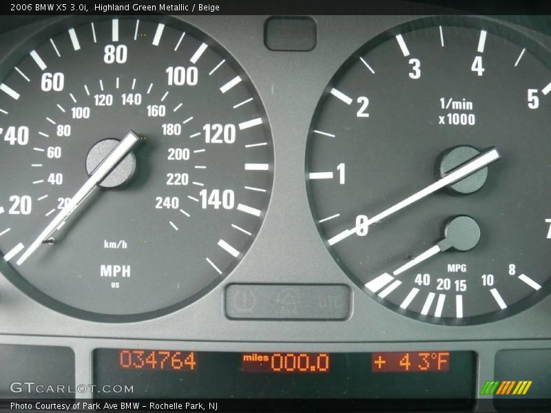 Highland Green Metallic / Beige 2006 BMW X5 3.0i