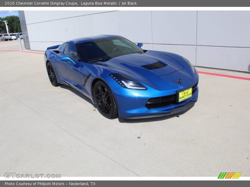 Laguna Blue Metallic / Jet Black 2016 Chevrolet Corvette Stingray Coupe