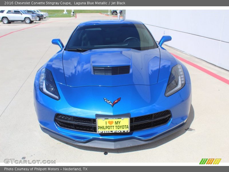 Laguna Blue Metallic / Jet Black 2016 Chevrolet Corvette Stingray Coupe