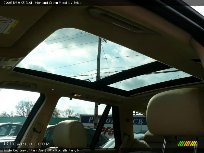 Highland Green Metallic / Beige 2006 BMW X5 3.0i