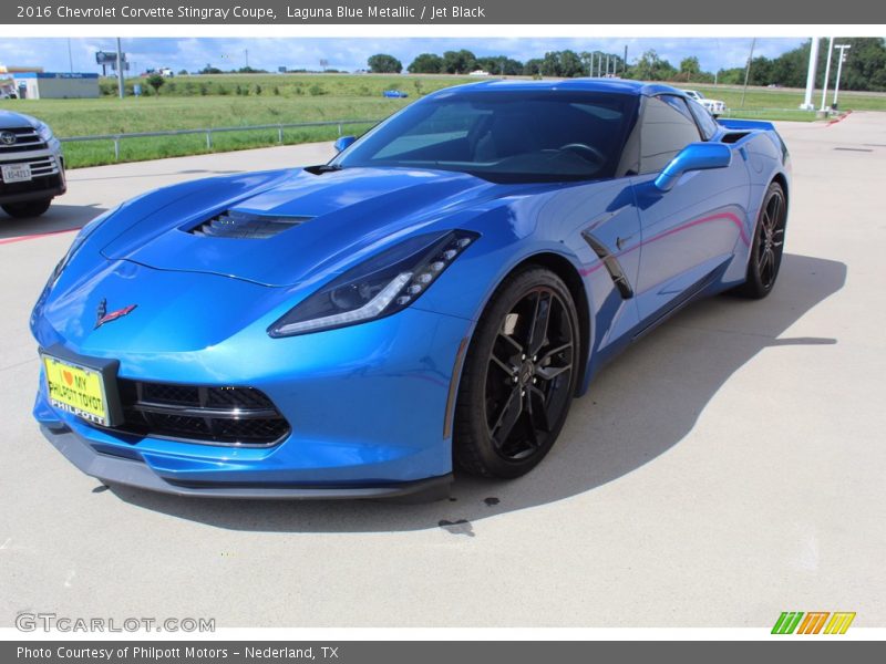 Laguna Blue Metallic / Jet Black 2016 Chevrolet Corvette Stingray Coupe