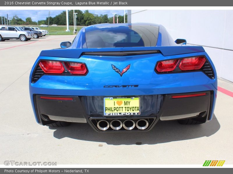 Laguna Blue Metallic / Jet Black 2016 Chevrolet Corvette Stingray Coupe