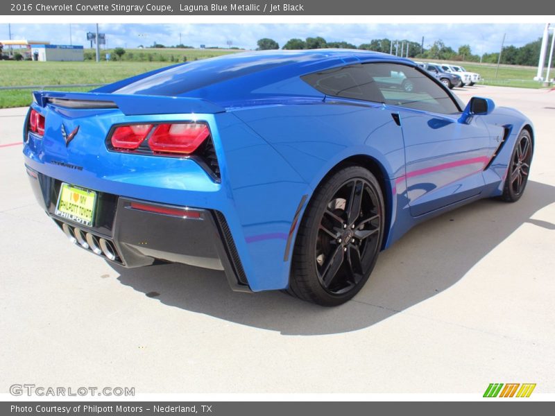 Laguna Blue Metallic / Jet Black 2016 Chevrolet Corvette Stingray Coupe