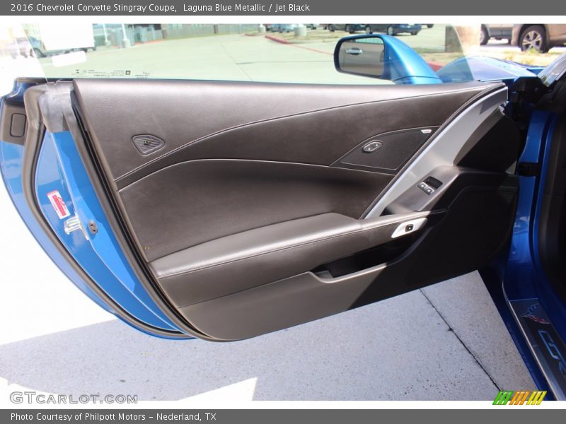 Laguna Blue Metallic / Jet Black 2016 Chevrolet Corvette Stingray Coupe