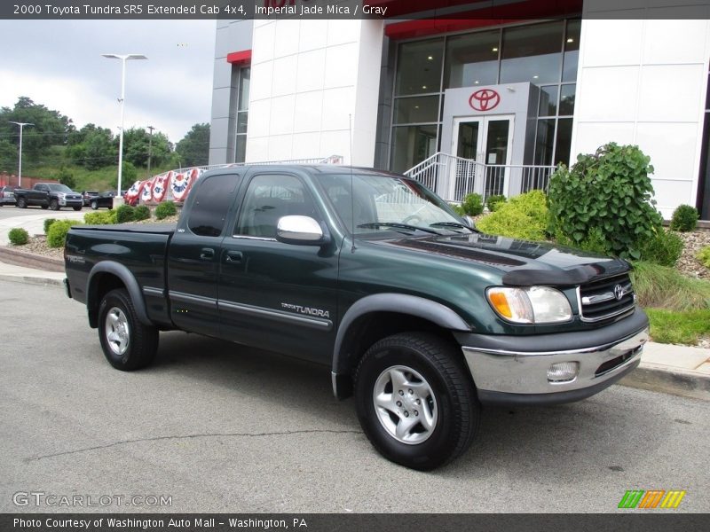 Imperial Jade Mica / Gray 2000 Toyota Tundra SR5 Extended Cab 4x4