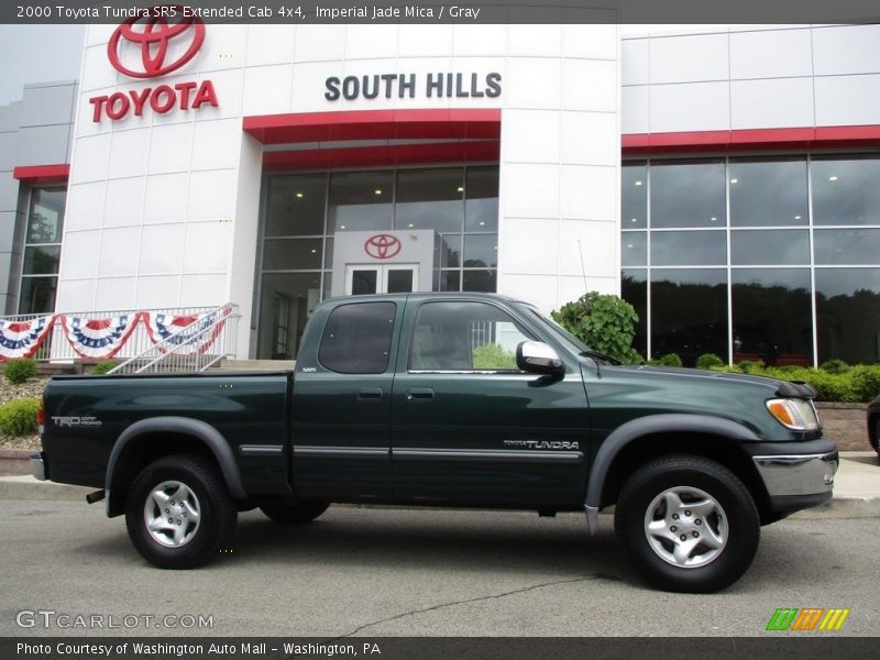 Imperial Jade Mica / Gray 2000 Toyota Tundra SR5 Extended Cab 4x4
