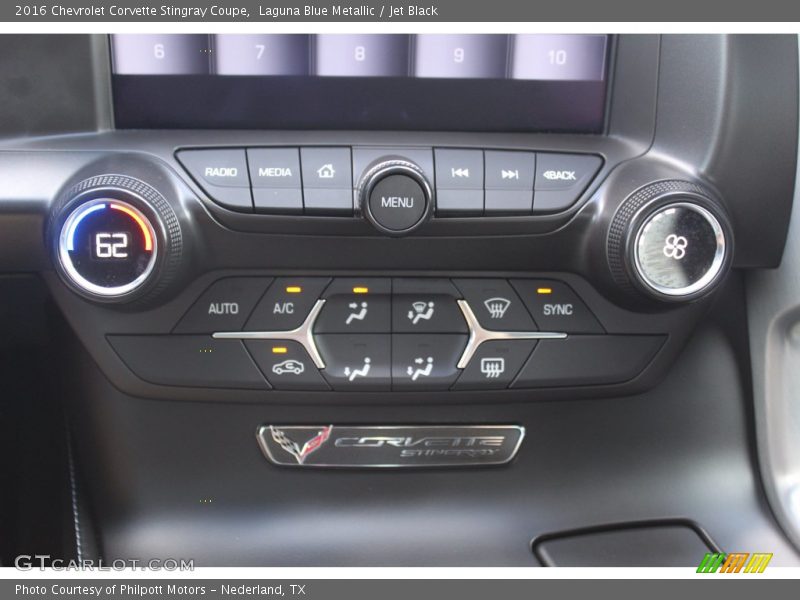 Laguna Blue Metallic / Jet Black 2016 Chevrolet Corvette Stingray Coupe