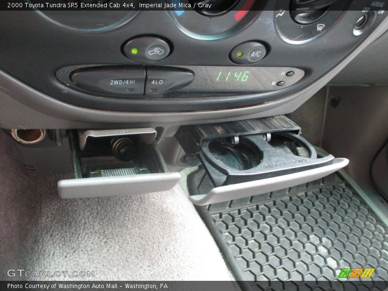 Imperial Jade Mica / Gray 2000 Toyota Tundra SR5 Extended Cab 4x4
