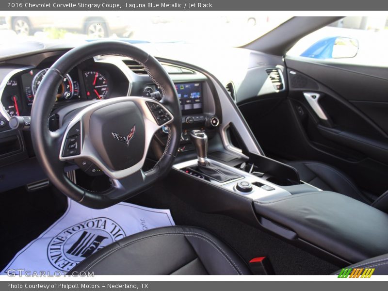 Laguna Blue Metallic / Jet Black 2016 Chevrolet Corvette Stingray Coupe