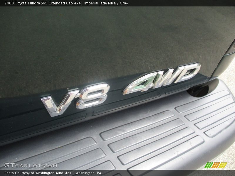Imperial Jade Mica / Gray 2000 Toyota Tundra SR5 Extended Cab 4x4