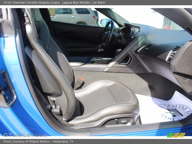 Laguna Blue Metallic / Jet Black 2016 Chevrolet Corvette Stingray Coupe