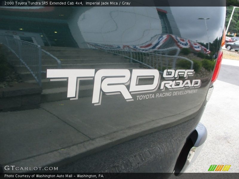Imperial Jade Mica / Gray 2000 Toyota Tundra SR5 Extended Cab 4x4