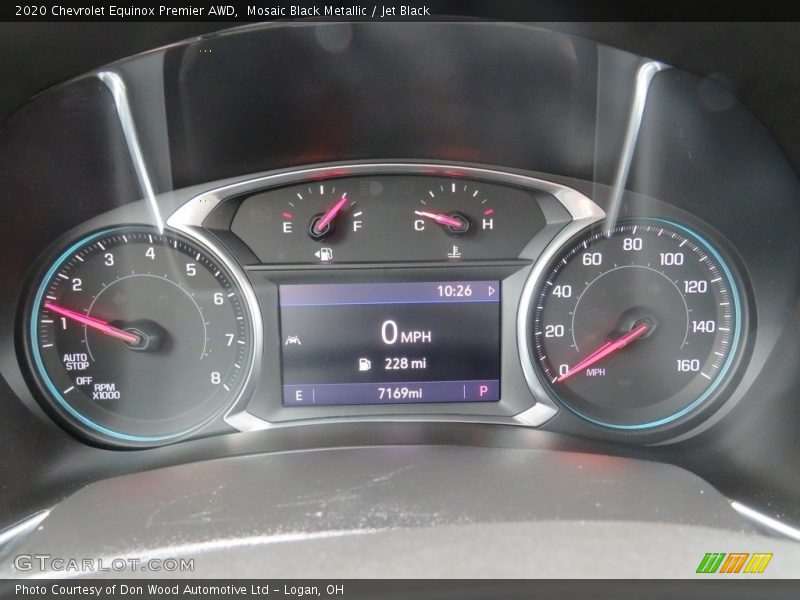 Mosaic Black Metallic / Jet Black 2020 Chevrolet Equinox Premier AWD