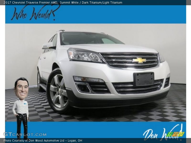 Summit White / Dark Titanium/Light Titanium 2017 Chevrolet Traverse Premier AWD