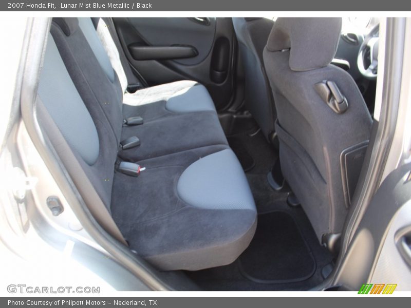 Lunar Mist Blue Metallic / Black 2007 Honda Fit
