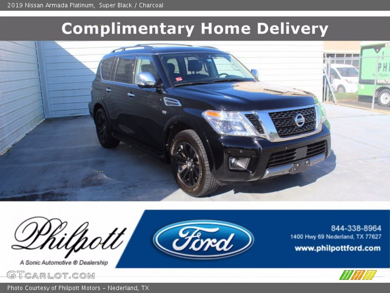 Super Black / Charcoal 2019 Nissan Armada Platinum